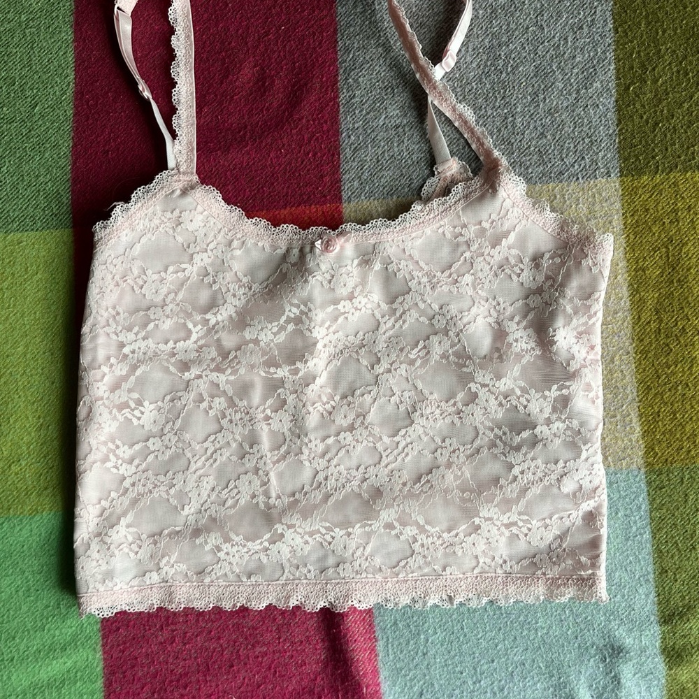 Lace Cropped Tank Top